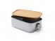 Ланч-бокс DAIKON из нержавеющей стали 304 с бамбуковой крышкой, серебристый/бежевый 