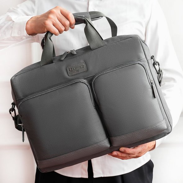 Сумка для ноутбука L255, темно-серая 