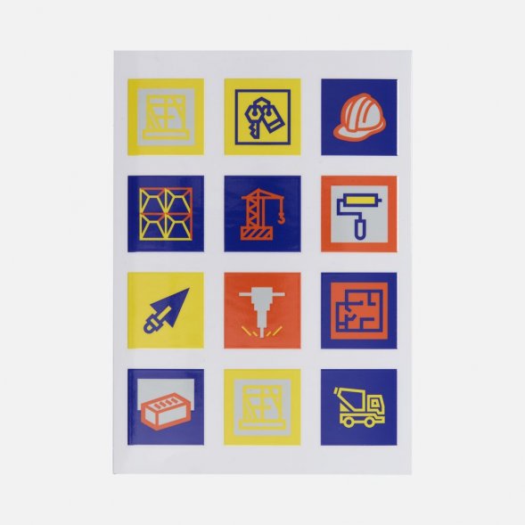 Стикерпак UV-DTF Industry, строительство 