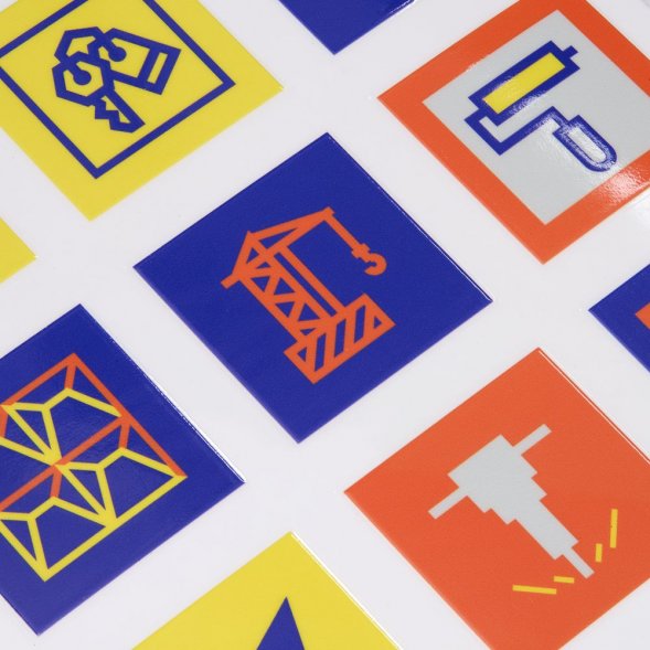 Стикерпак UV-DTF Industry, строительство 