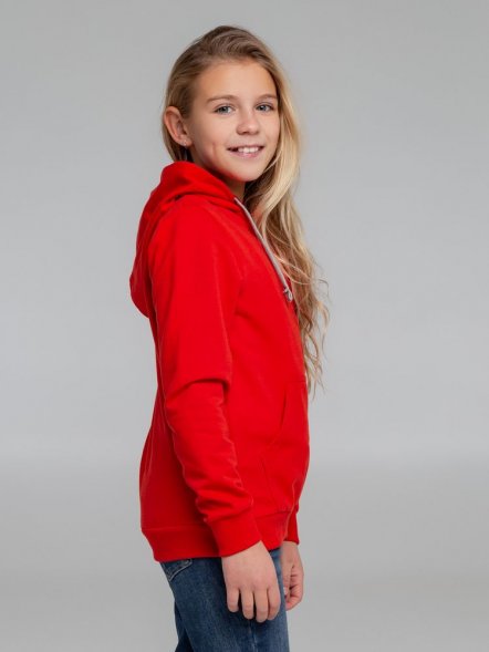 Толстовка с капюшоном детская Kirenga Kids, красная 