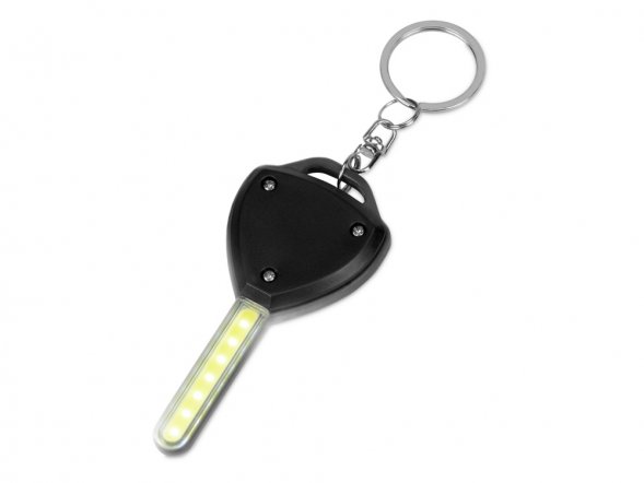 Брелок-фонарик COB Switch, черный 