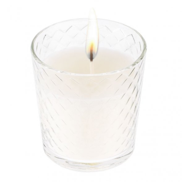 Свеча ароматическая Ristoro, прозрачная, древесина и пряности 