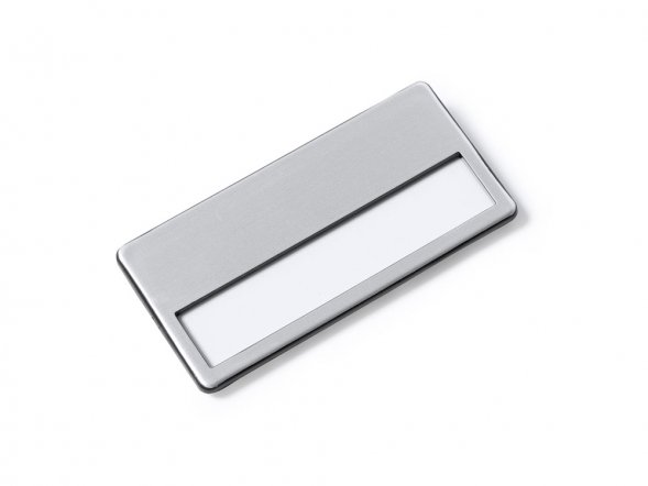 Значок GANDA для бейджа, серебристый 