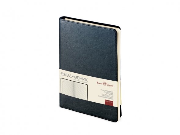 Ежедневник А5 недатированный Milano, черный 