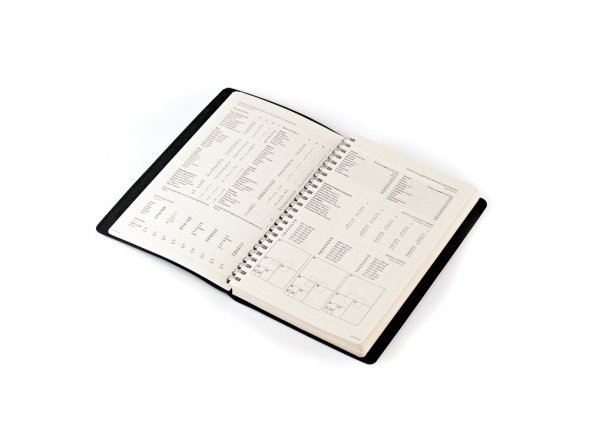 Ежедневник А5 недатированный Milano, черный 