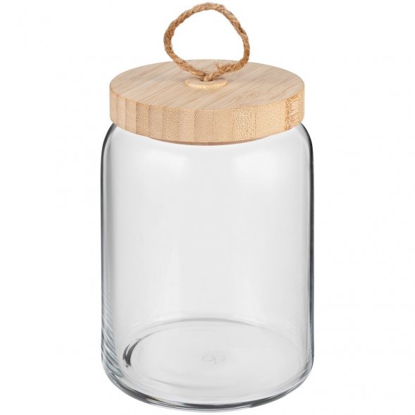 Банка с бамбуковой крышкой Woody M 