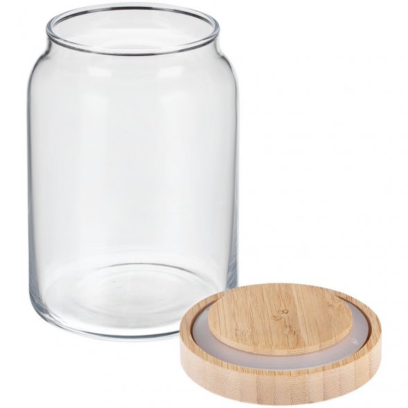Банка с бамбуковой крышкой Woody M 