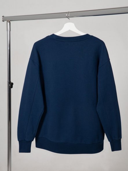 Свитшот унисекс Kosmos 2.0, темно-синий 