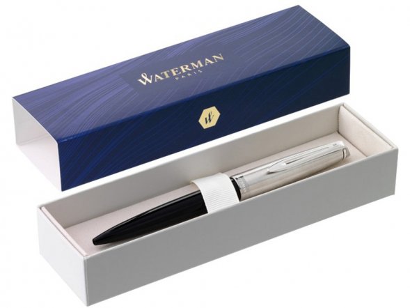 Шариковая ручка Waterman Embleme, цвет: Black CT, стержень: Mblue 