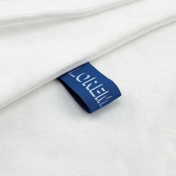 Лейбл тканевый Epsilon, S, синий 