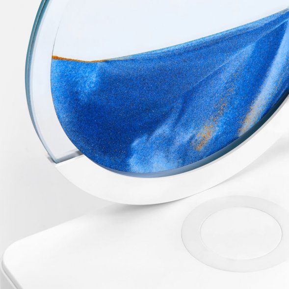 Интерьерный светильник с беспроводной зарядкой Sandflow, белый 