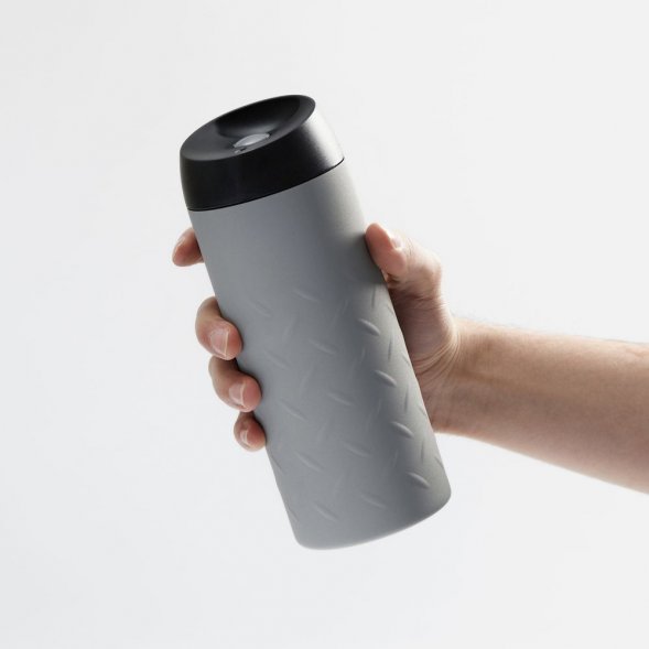 Термостакан Hard Work, серый 