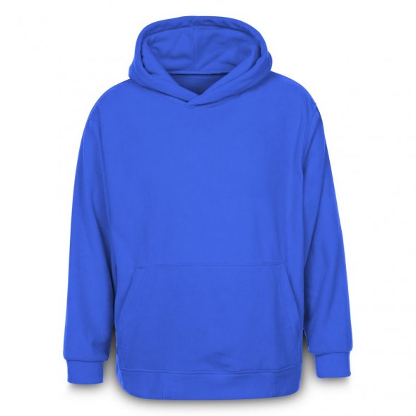 Худи флисовое унисекс Manakin, ярко-синее 