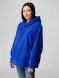 Худи флисовое унисекс Manakin, ярко-синее 