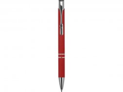 Ручка металлическая шариковая C1 софт-тач, красный
