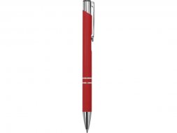 Ручка металлическая шариковая C1 софт-тач, красный