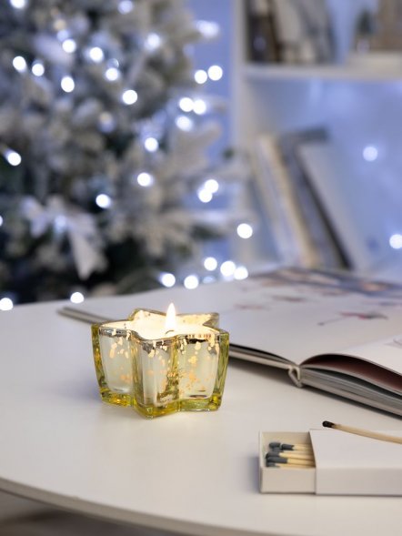 Свеча Wishlight, золотистая 