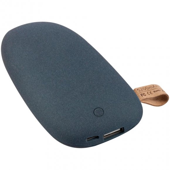 Внешний аккумулятор Pebble 5200, серо-синий 