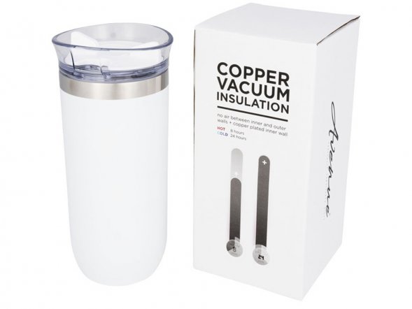 Вакуумный стакан Twist, белый 