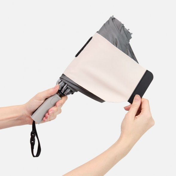 Зонт обратного сложения Easyroll, серый 