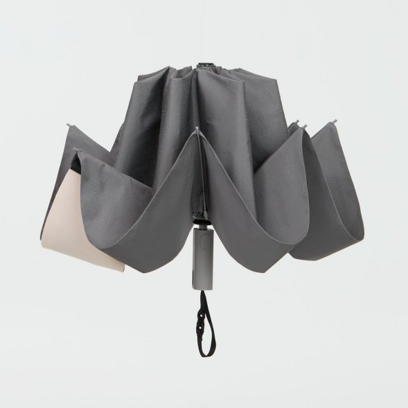 Зонт обратного сложения Easyroll, серый 