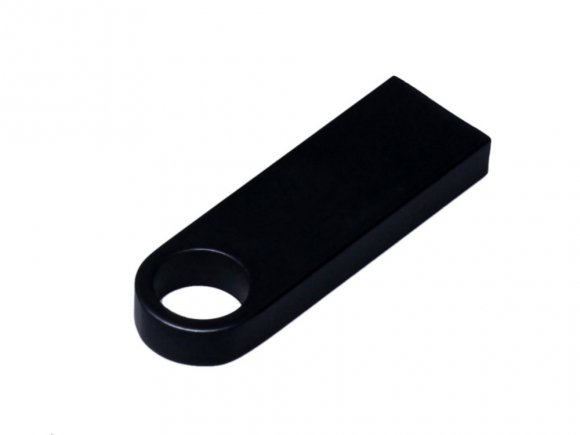 USB 3.0-флешка на 32 Гб с мини чипом и круглым отверстием, черный 