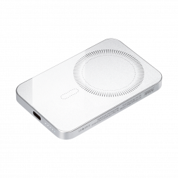 Внешний аккумулятор Artex PD 5000mAh с функцией беспроводной зарядки 15W, серебряный