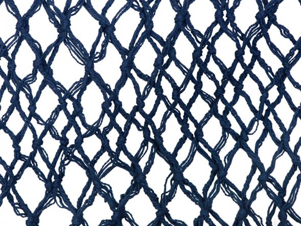 Авоська Dream М old style 15 литров с кожаными ручками, темно-синий 