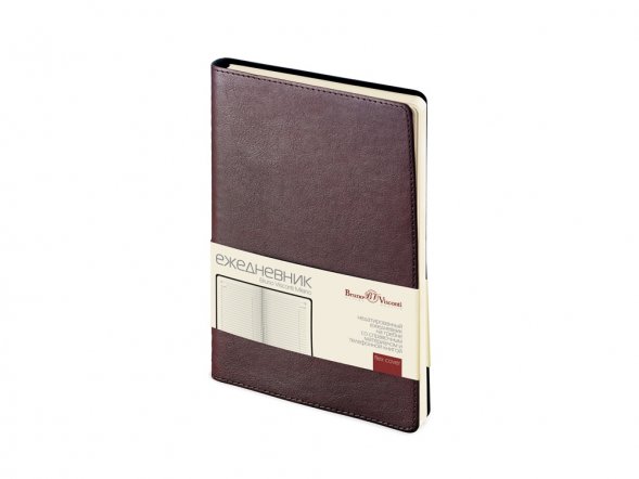 Ежедневник А5 недатированный Milano, коричневый 