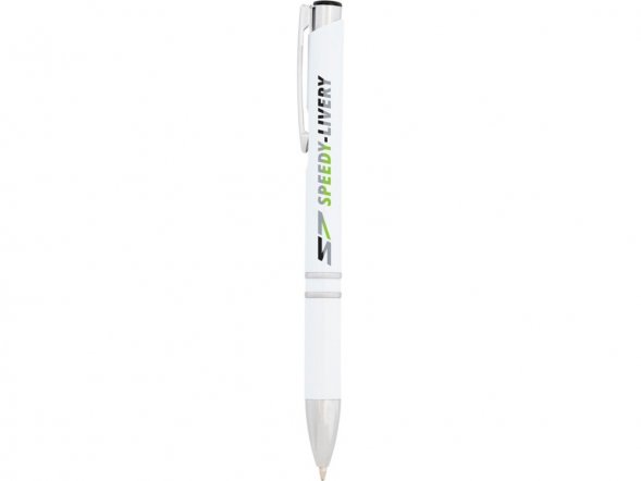 Moneta антибактериальная шариковая ручка, белый, черные чернила 