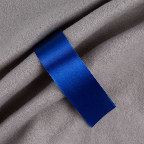 Лента сатиновая Satin 35 L, синяя, 120 см 