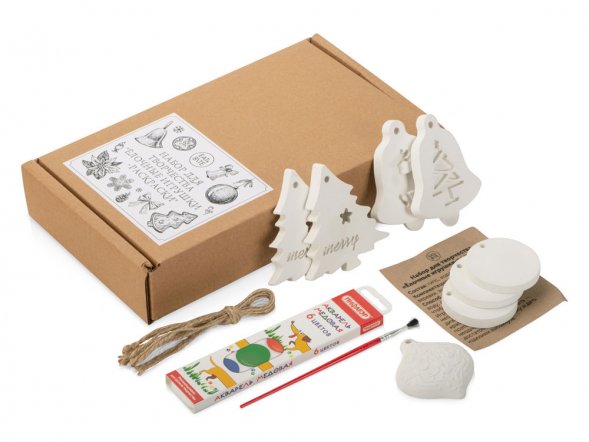 Набор для творчества Ёлочные игрушки-раскраски 