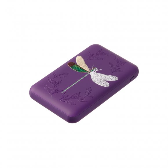 Внешний аккумулятор Elari 5000 mAh, фиолетовый Стрекоза 