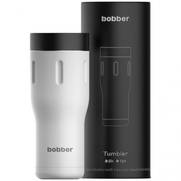 Термостакан Tumbler 470, вакуумный, белый 