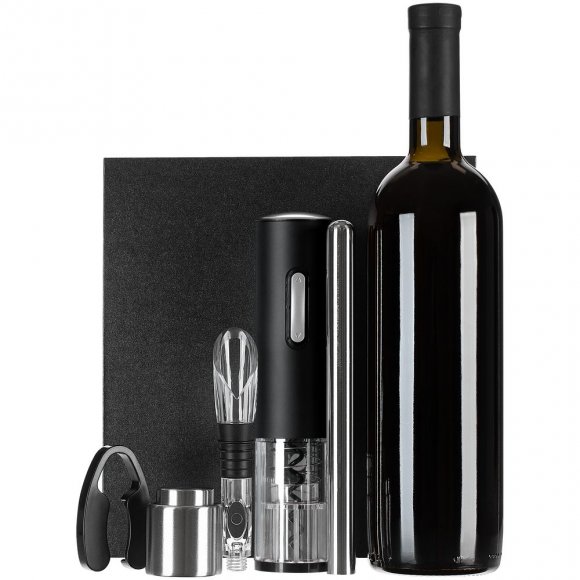 Винный набор Wine Diesel, черный 