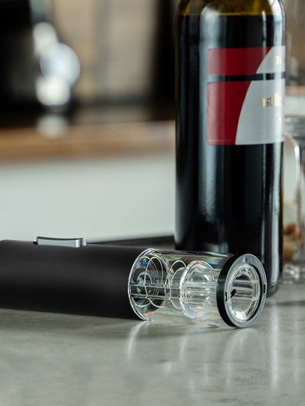 Винный набор Wine Diesel, черный 