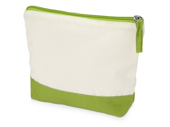 Косметичка хлопковая Cotton, зеленое яблоко 