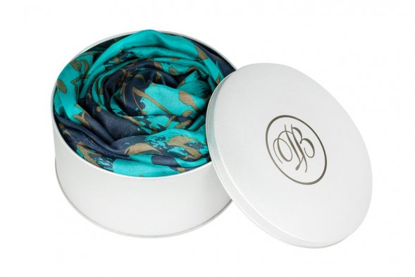 Коробка Pragmax M, круглая, серебристая 