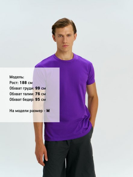 Футболка унисекс Regent 150, темно-фиолетовая 