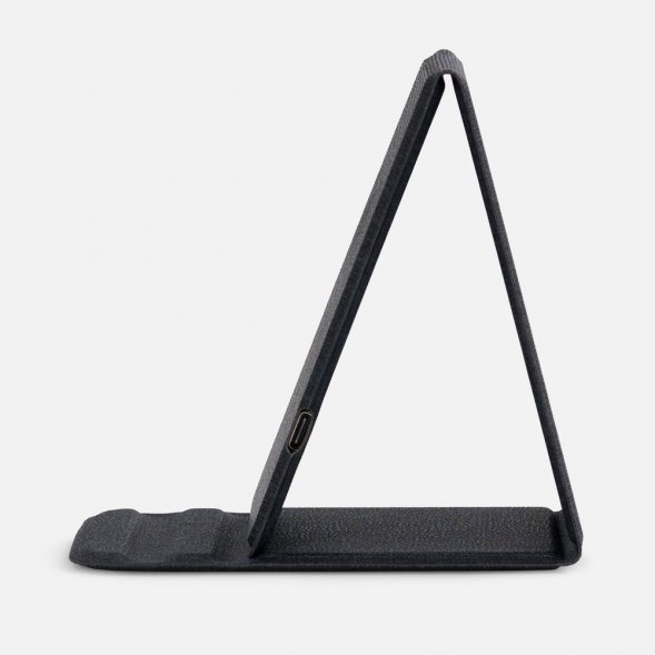 Подставка для смартфона с беспроводной зарядкой Kickstand, серая 