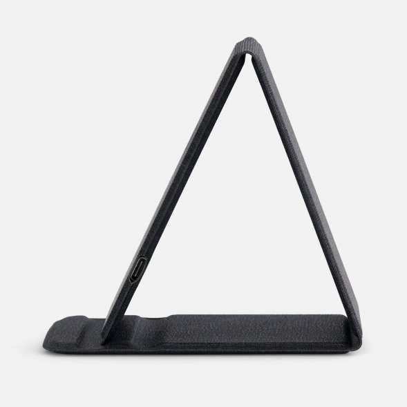 Подставка для смартфона с беспроводной зарядкой Kickstand, серая 