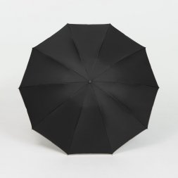 Зонт обратного сложения с ручкой-карабином Foldberry, черный