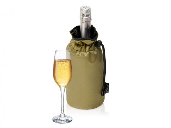 PWC CHAMP. COOLER BAG GOLD/Охладитель для бутылки шампанского Cold bubbles, золотой 