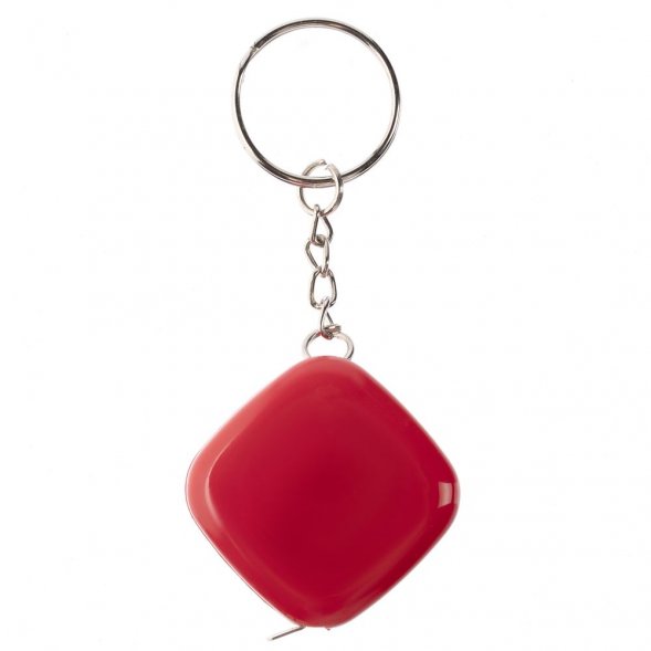 Брелок c рулеткой Metric, красный 