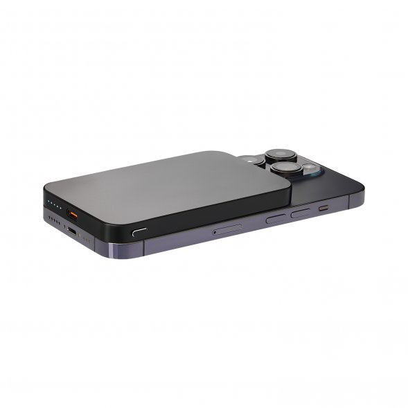 Внешний аккумулятор Artex PD 5000mAh с функцией беспроводной зарядки 15W, черный 