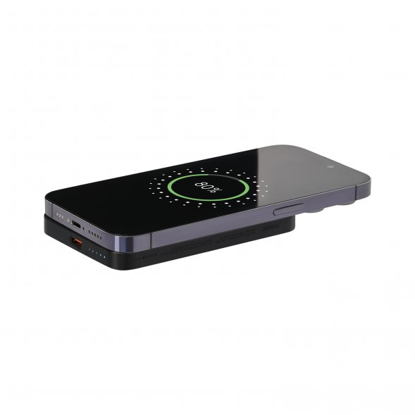 Внешний аккумулятор Artex PD 5000mAh с функцией беспроводной зарядки 15W, черный 