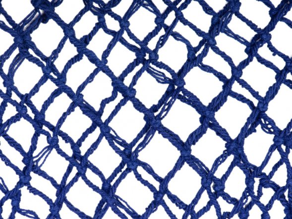 Авоська Dream М old style 15 литров с кожаными ручками, синий (12) 