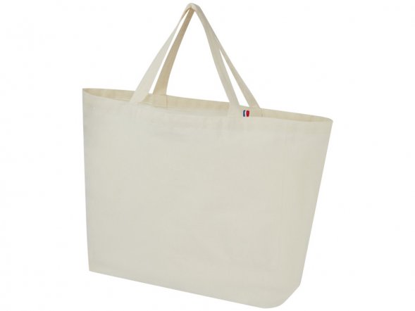 Переработанная эко-сумка Cannes плотностью 200 г/м2 вторичной переработки - Натуральный 