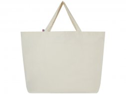 Переработанная эко-сумка Cannes плотностью 200 г/м2 вторичной переработки - Натуральный